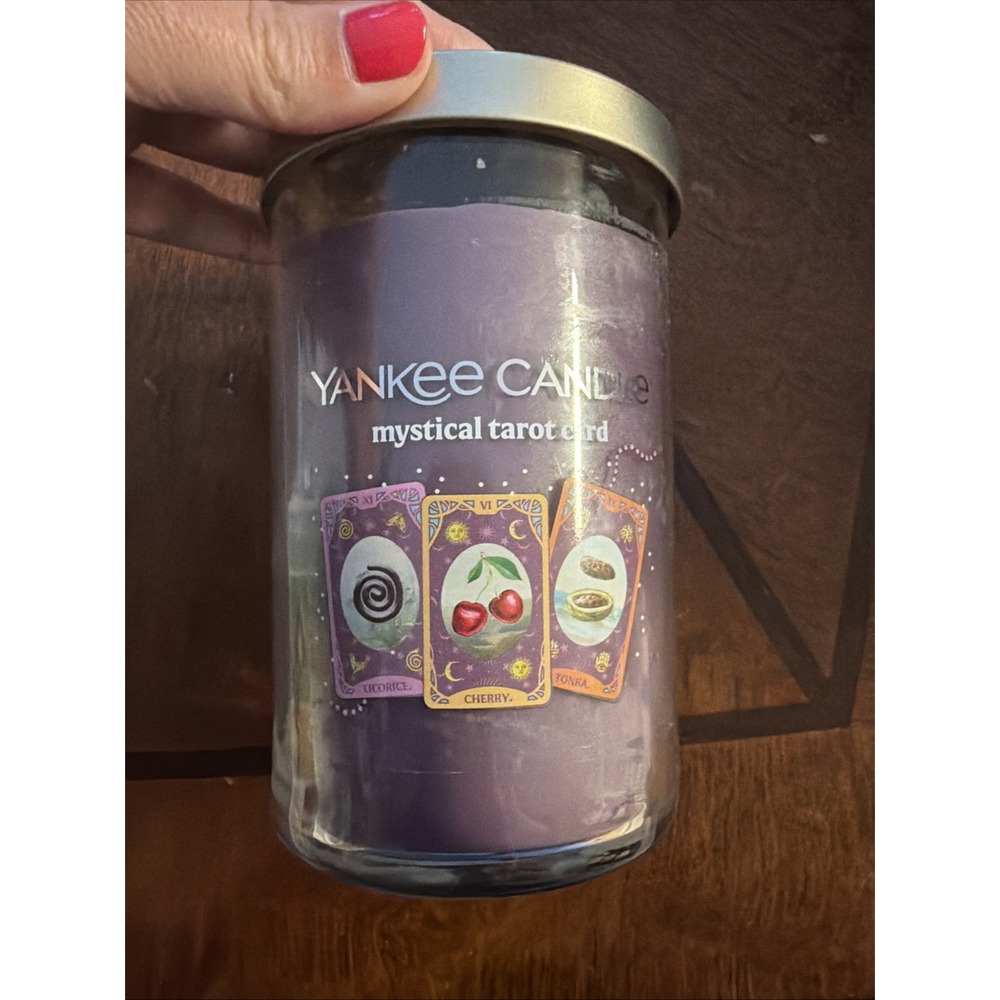 Yankee Candle Mystical Tarot Card ~ 20oz Large Jar - NEW !